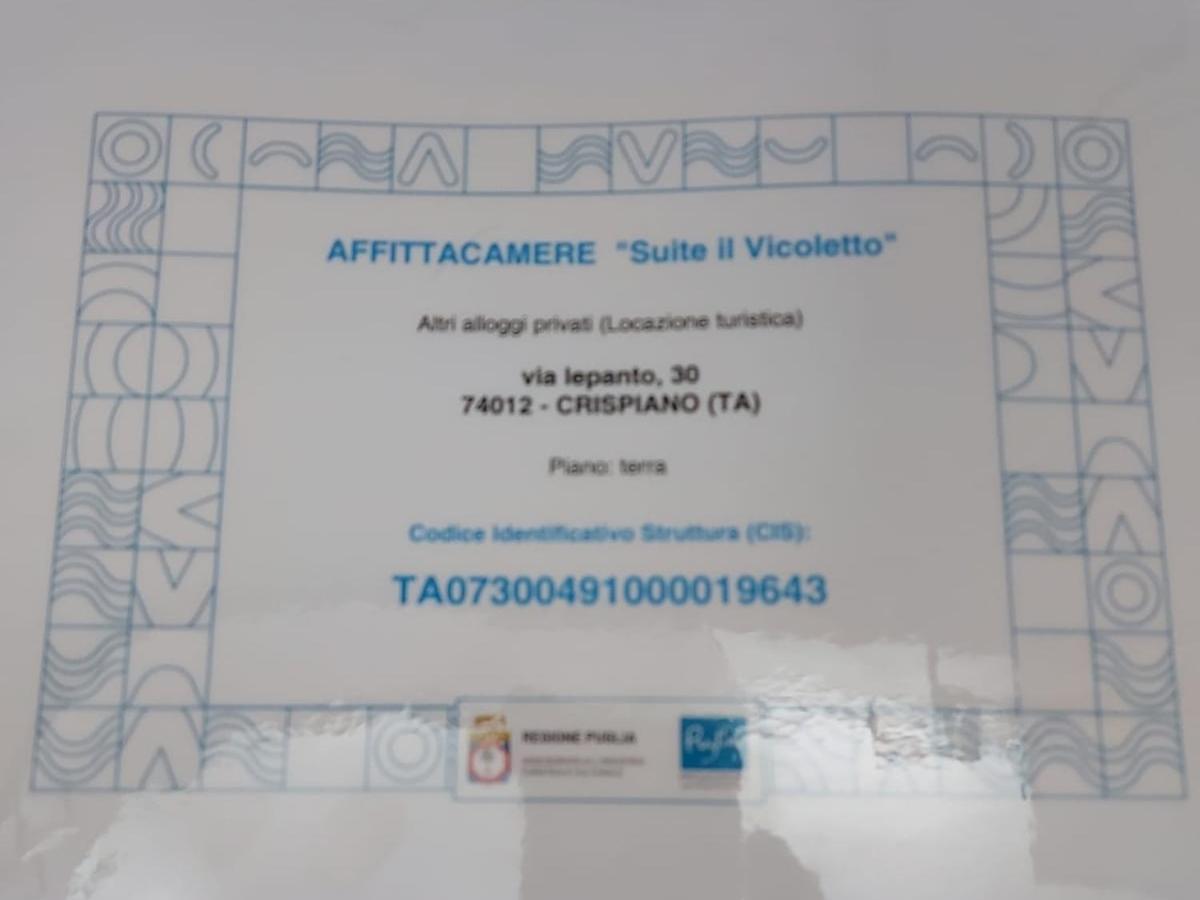Suite Il Vicoletto Crispiano Екстер'єр фото